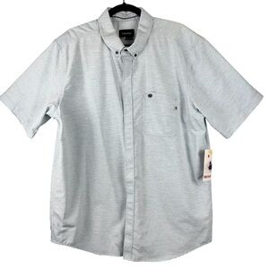 Marmot Shirt Mens XL Celestial Blue Cooper Canyon Short Sleeve Button Down NWT